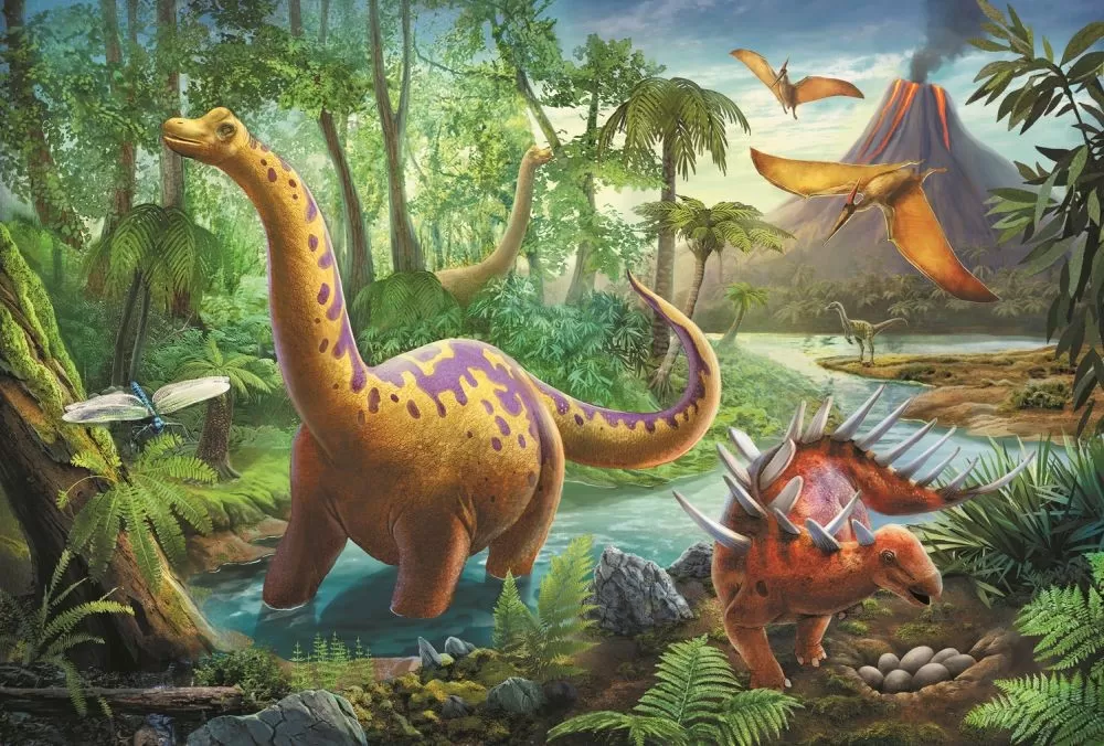 Puzzle trefl 60 migratia dinozaurilor [2]