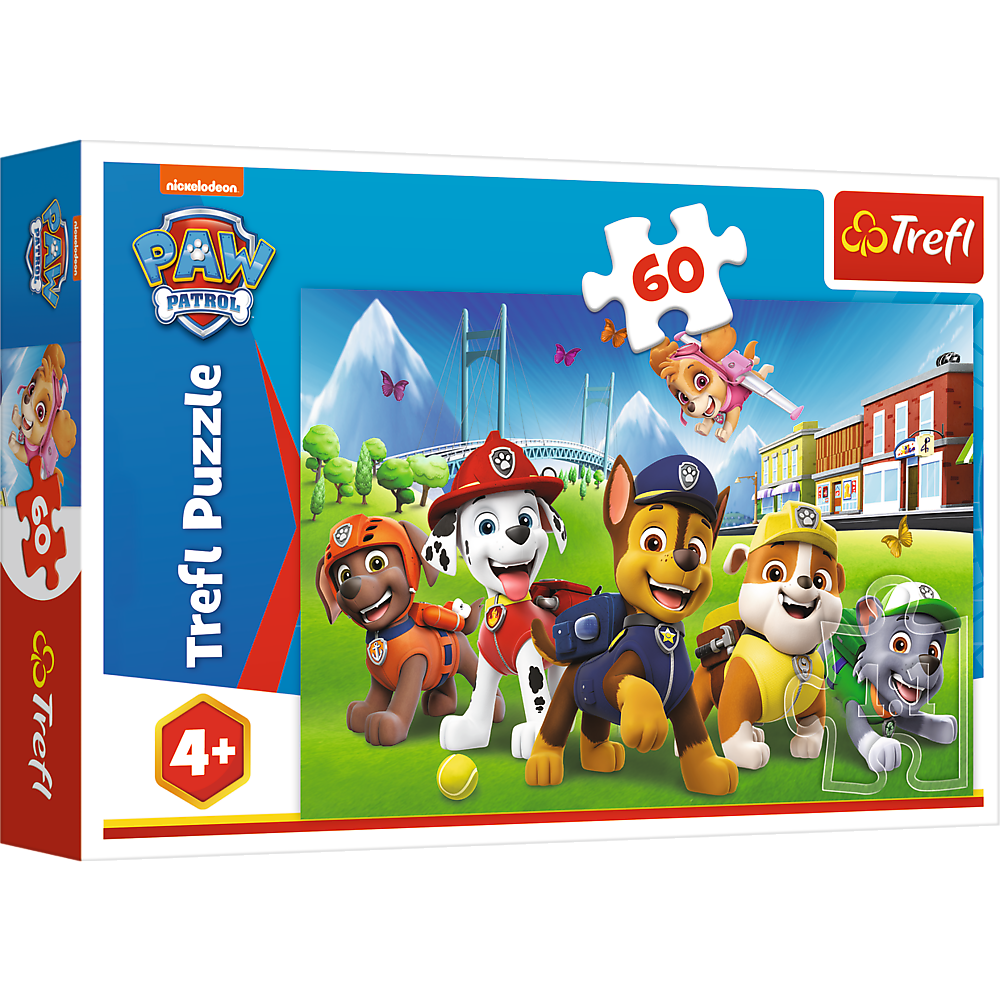 Puzzle trefl 60 piese patrula catelusilor cateii in iarba [3]