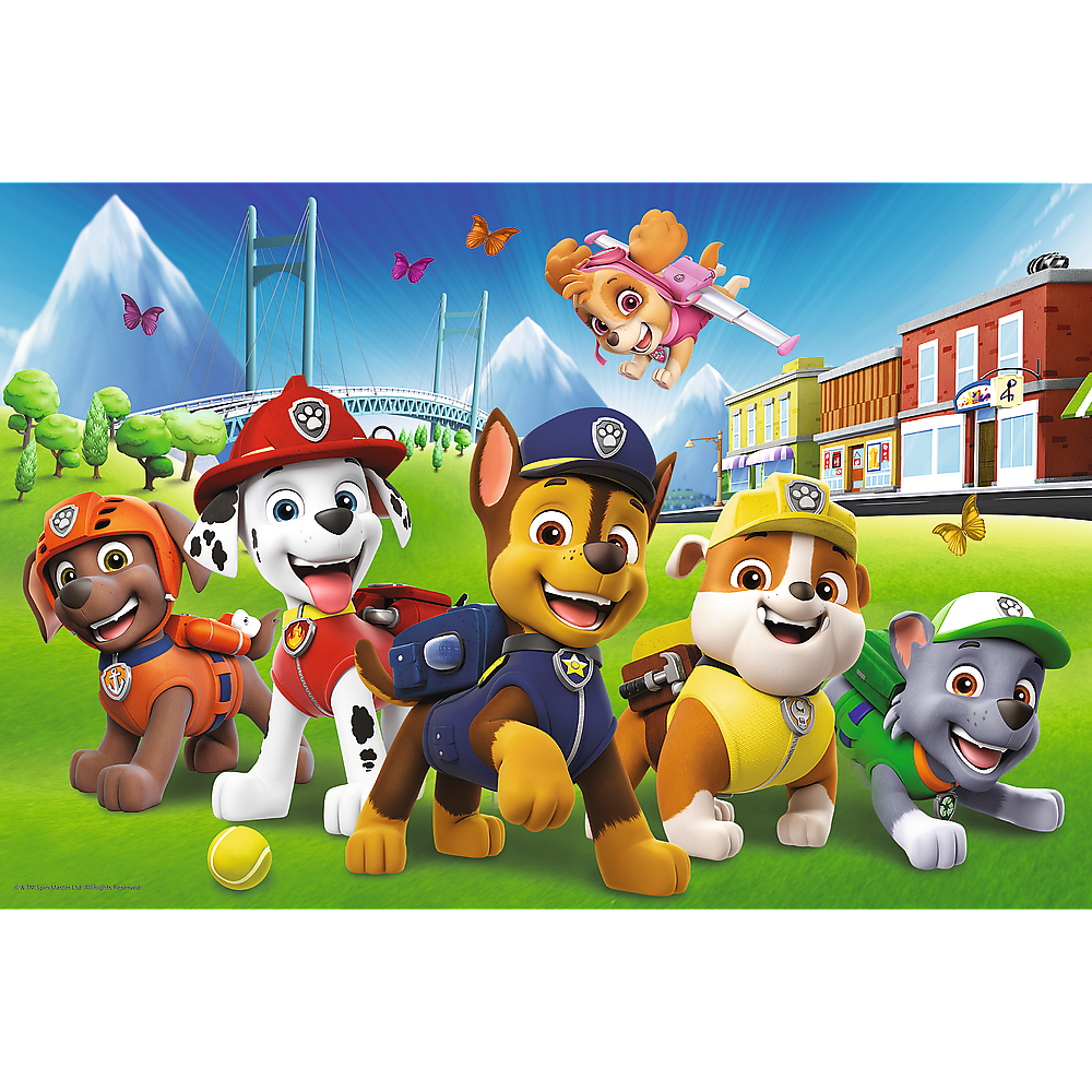 Puzzle trefl 60 piese patrula catelusilor cateii in iarba [2]