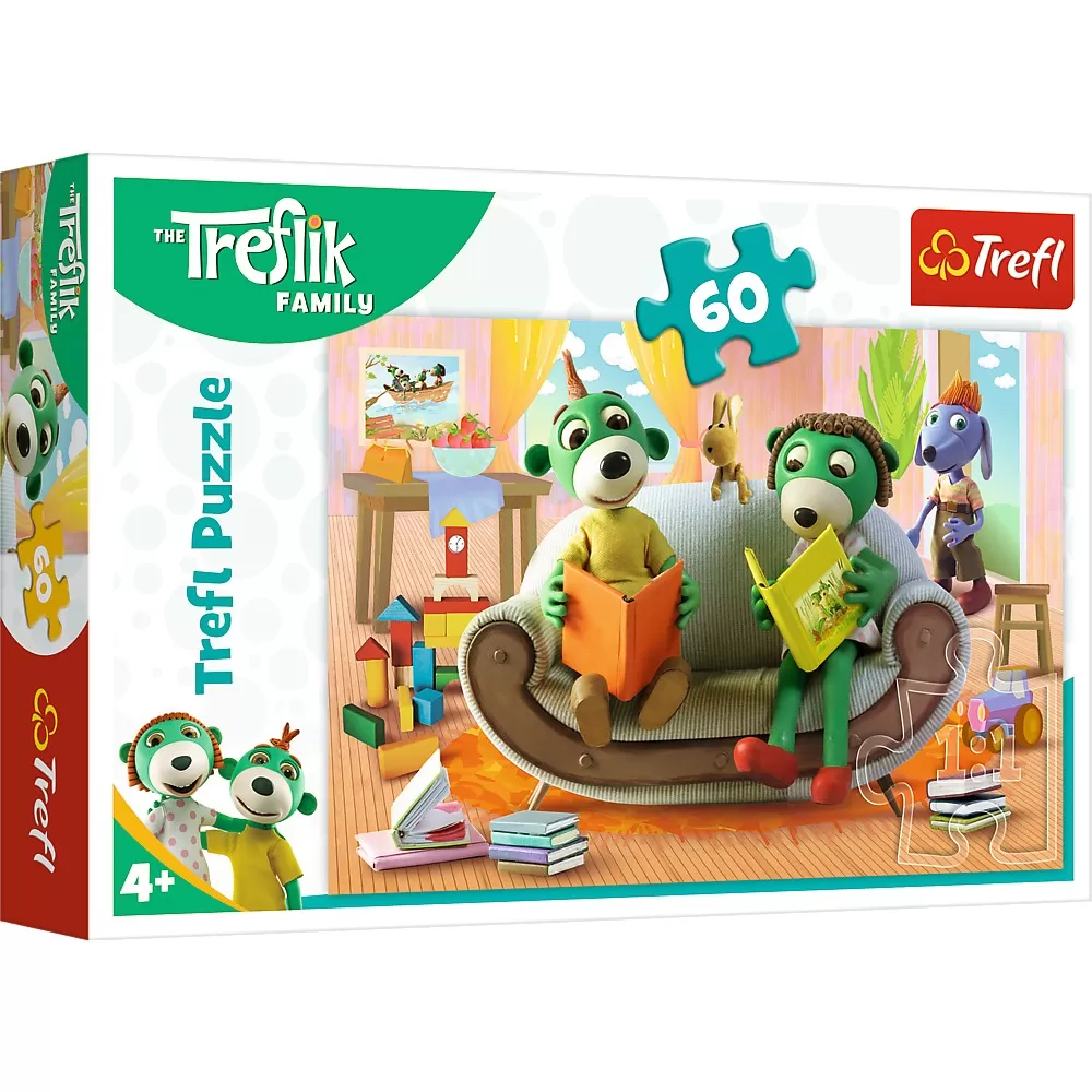 Puzzle trefl 60 treflik sa citim impreuna [1]