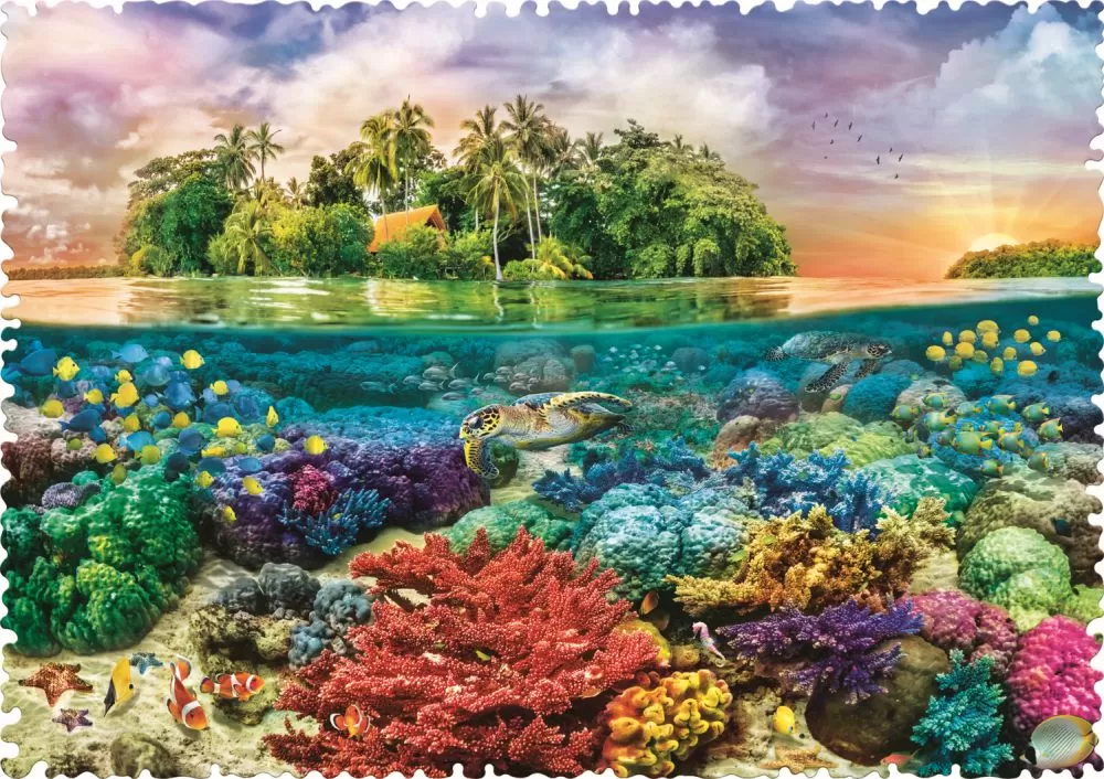Puzzle trefl 600 cu piese ciudate - insula exotica, copii varsta 10 ani pana la +15 ani [2]