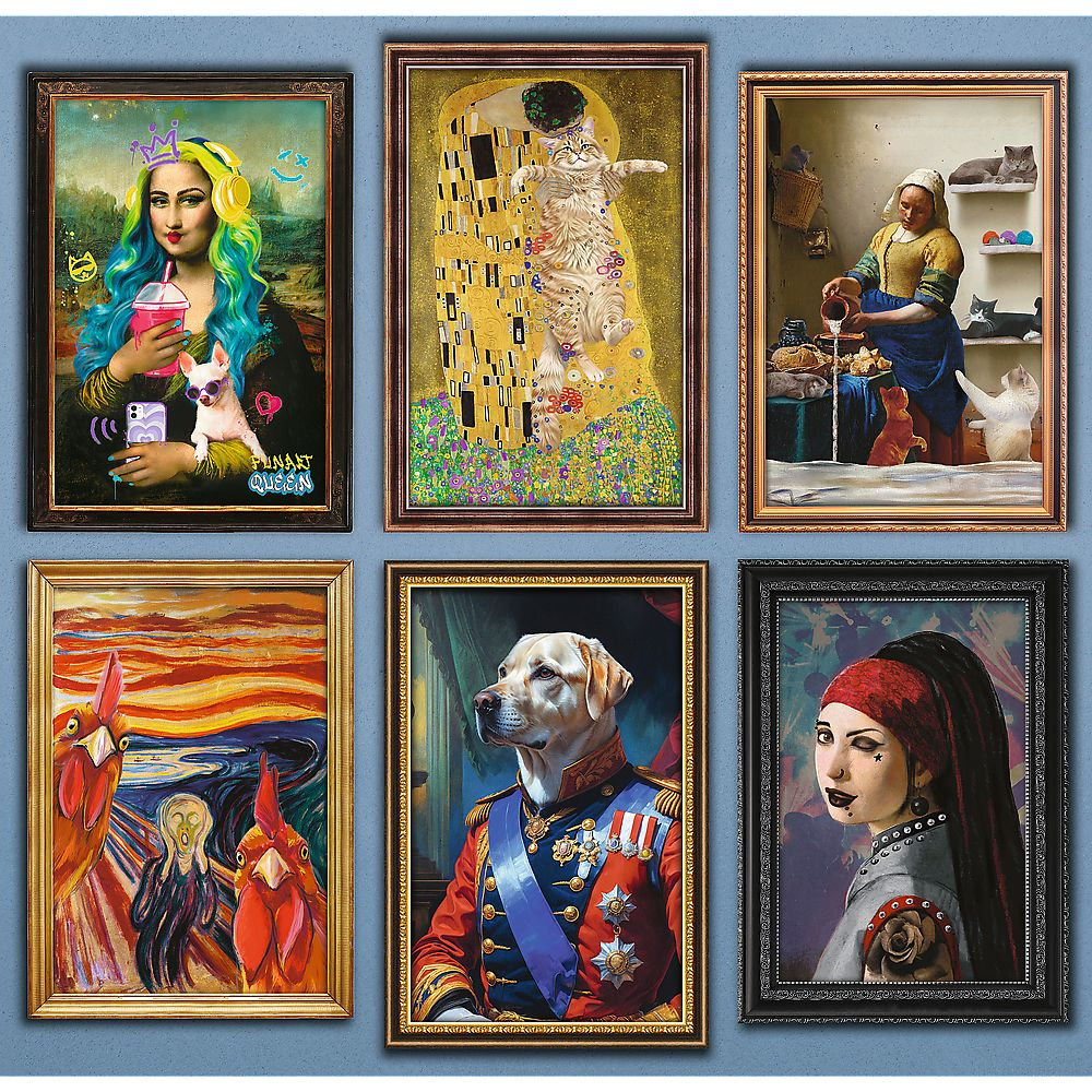 Puzzle trefl 6000 premium plus colectie de arta distractiva cu poster inclus copii 14 ani - +15 ani [2]