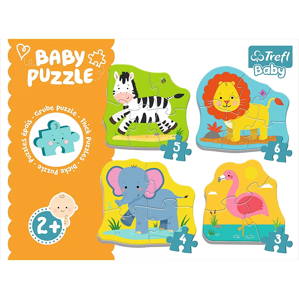 Puzzle trefl baby clasic animale safari 8 piese [7]