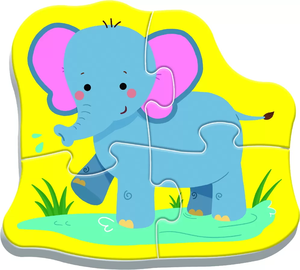 Puzzle trefl baby clasic animale safari 8 piese [5]
