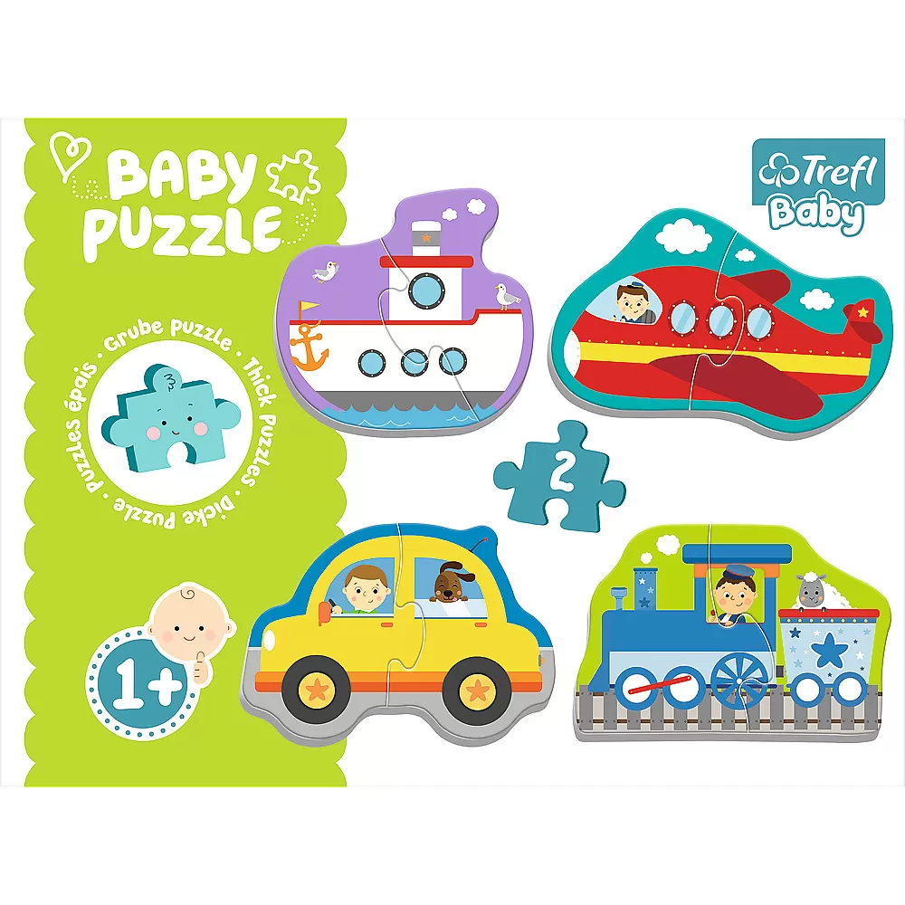 Puzzle trefl baby clasic vehicule pentru transport 8 piese [7]