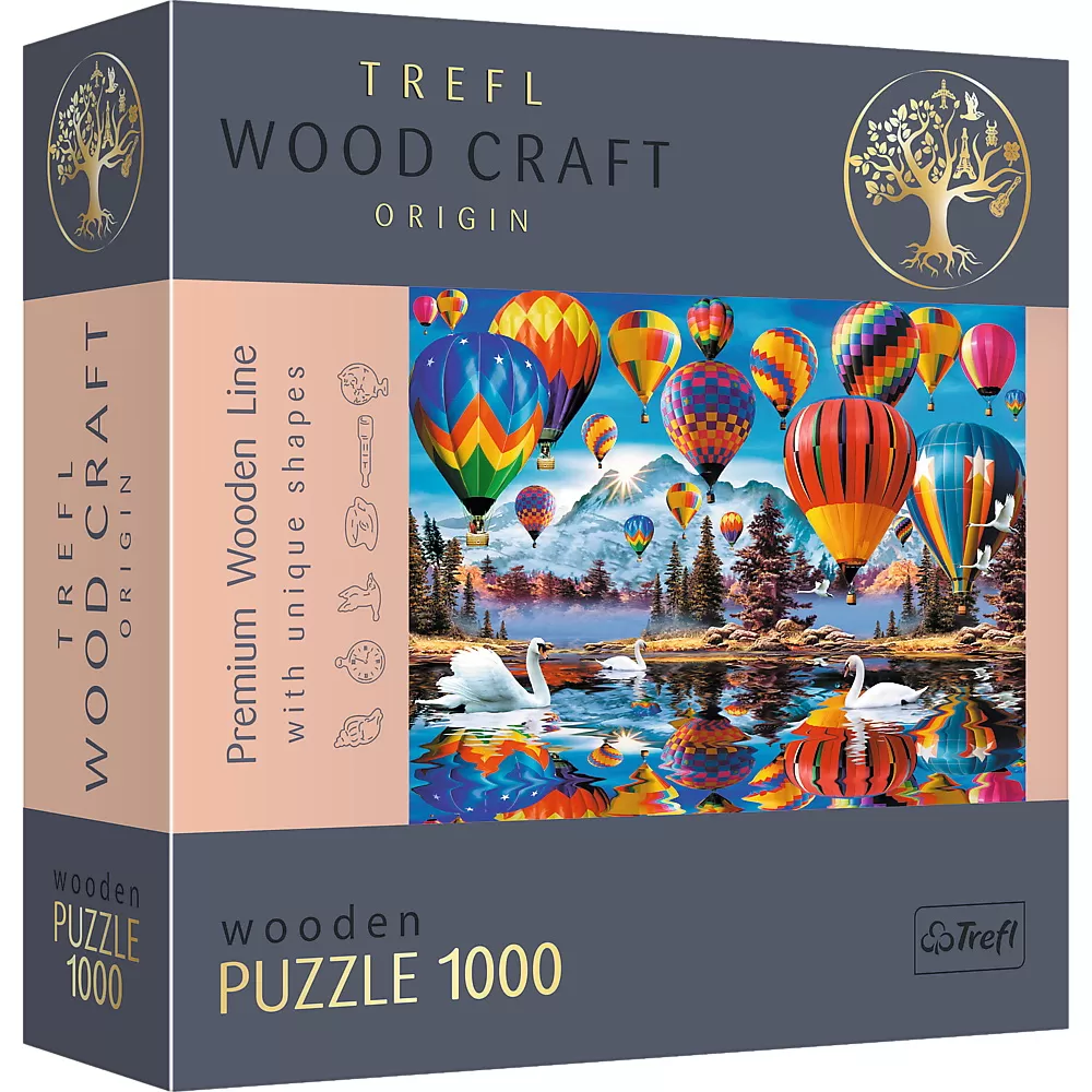 Puzzle trefl din lemn 1000 piese baloanele colorate [1]