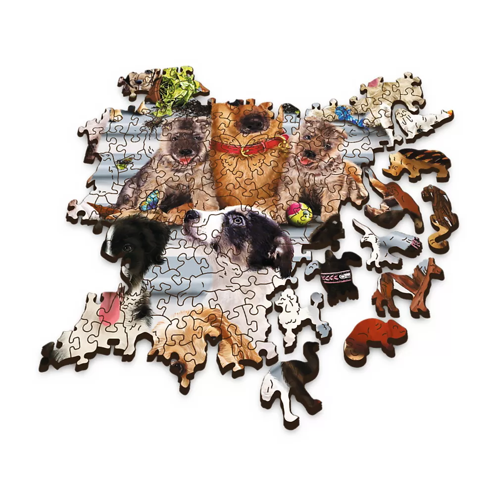 Puzzle trefl din lemn 1000 piese echipa de catei [3]