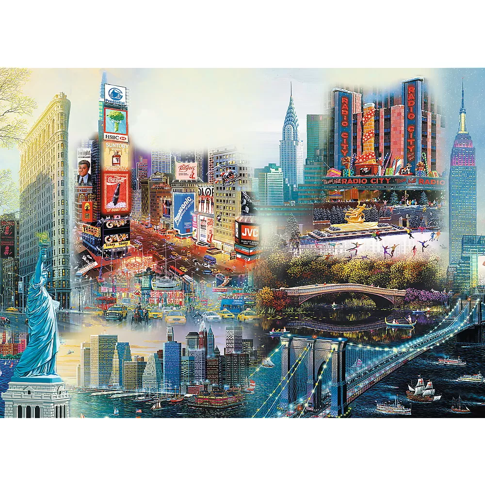Puzzle trefl din lemn 1000 piese new york  [2]