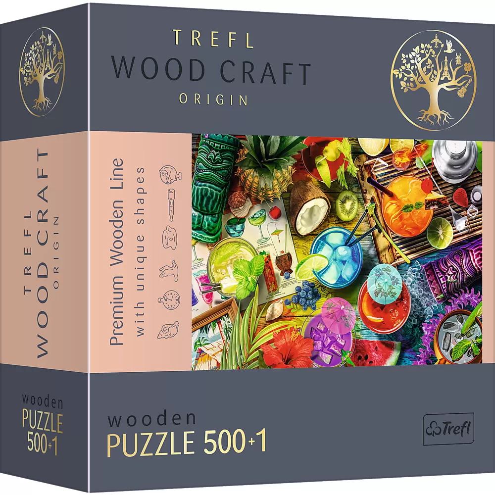 Puzzle trefl din lemn 500+1 piese cocktailurile colorate [1]