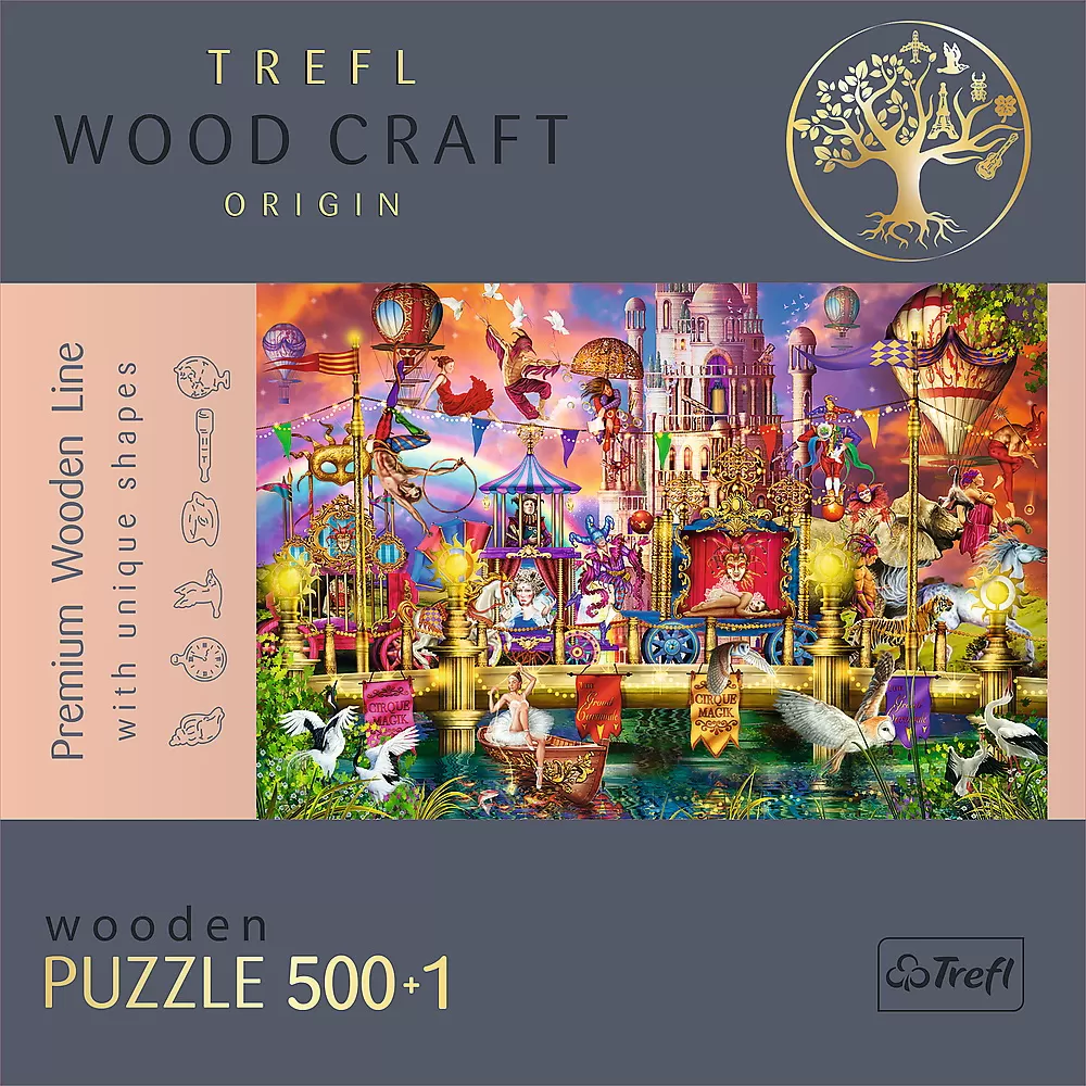 Puzzle trefl din lemn 500+1 piese lumea magica  [5]