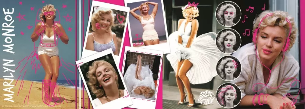 Puzzle trefl panorama 500 colaj marilyn monroe [2]