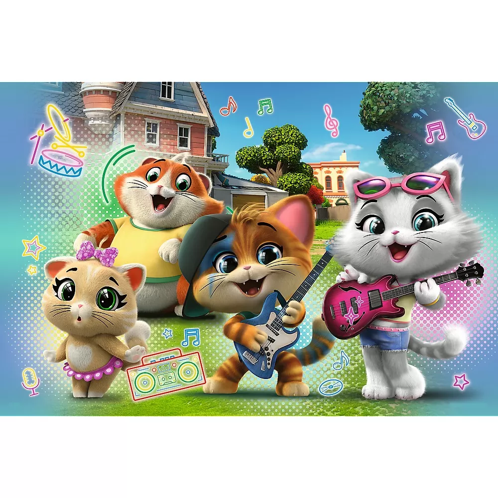Puzzle trefl primo 24 super maxi 44 pisici trupa pisicilor [2]