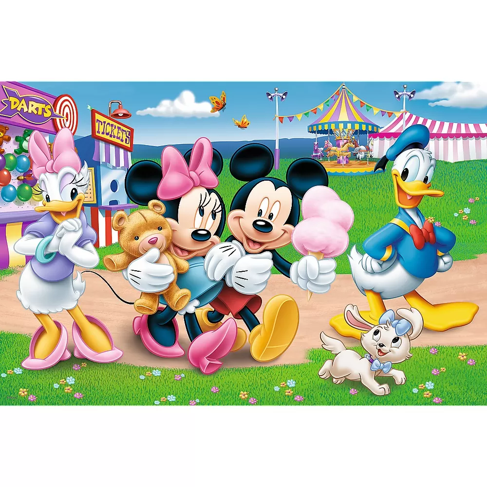 Puzzle trefl primo  24 super maxi disney  mickey la targ [2]