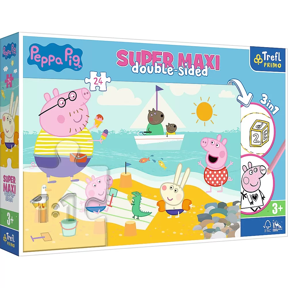 Puzzle trefl primo  24 super maxi disney peppa pig [1]