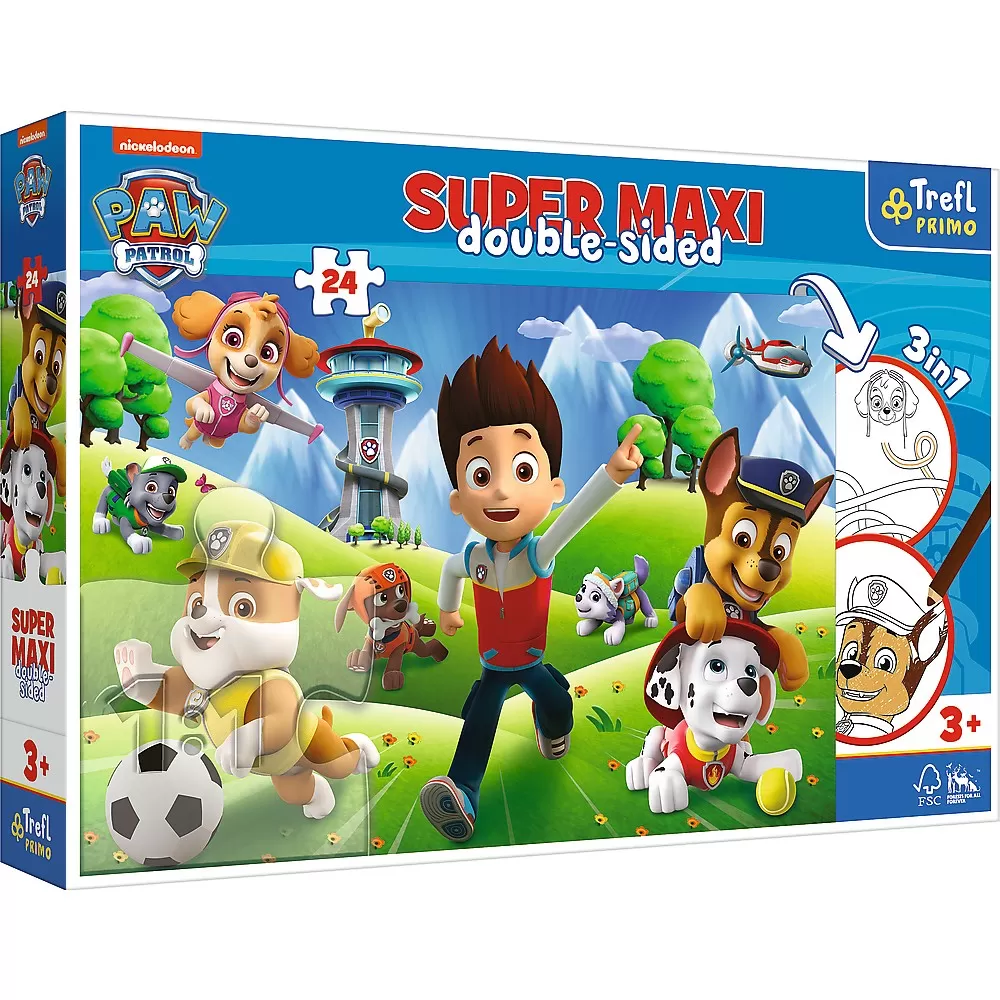 Puzzle trefl primo  24 super maxi patrula catelusilor aventura catelusilor [1]