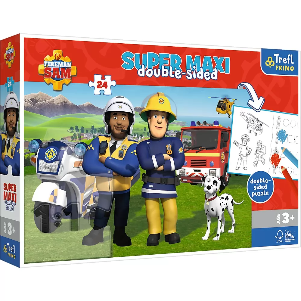 Puzzle trefl primo 24 super maxi pompierul sam echipa pompierilor [1]