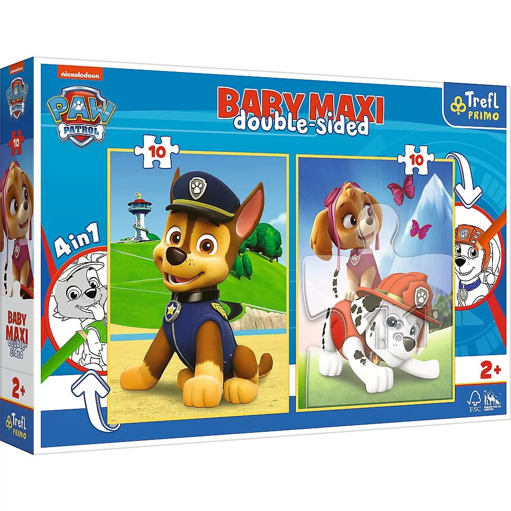 Puzzle trefl primo baby maxi 2x10 patrula catelusilor [1]