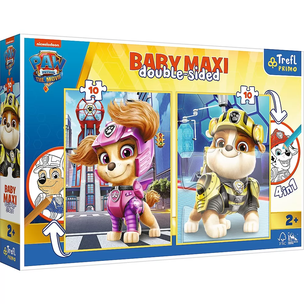 Puzzle trefl primo baby maxi 2x10 patrula catelusilor echipa [1]