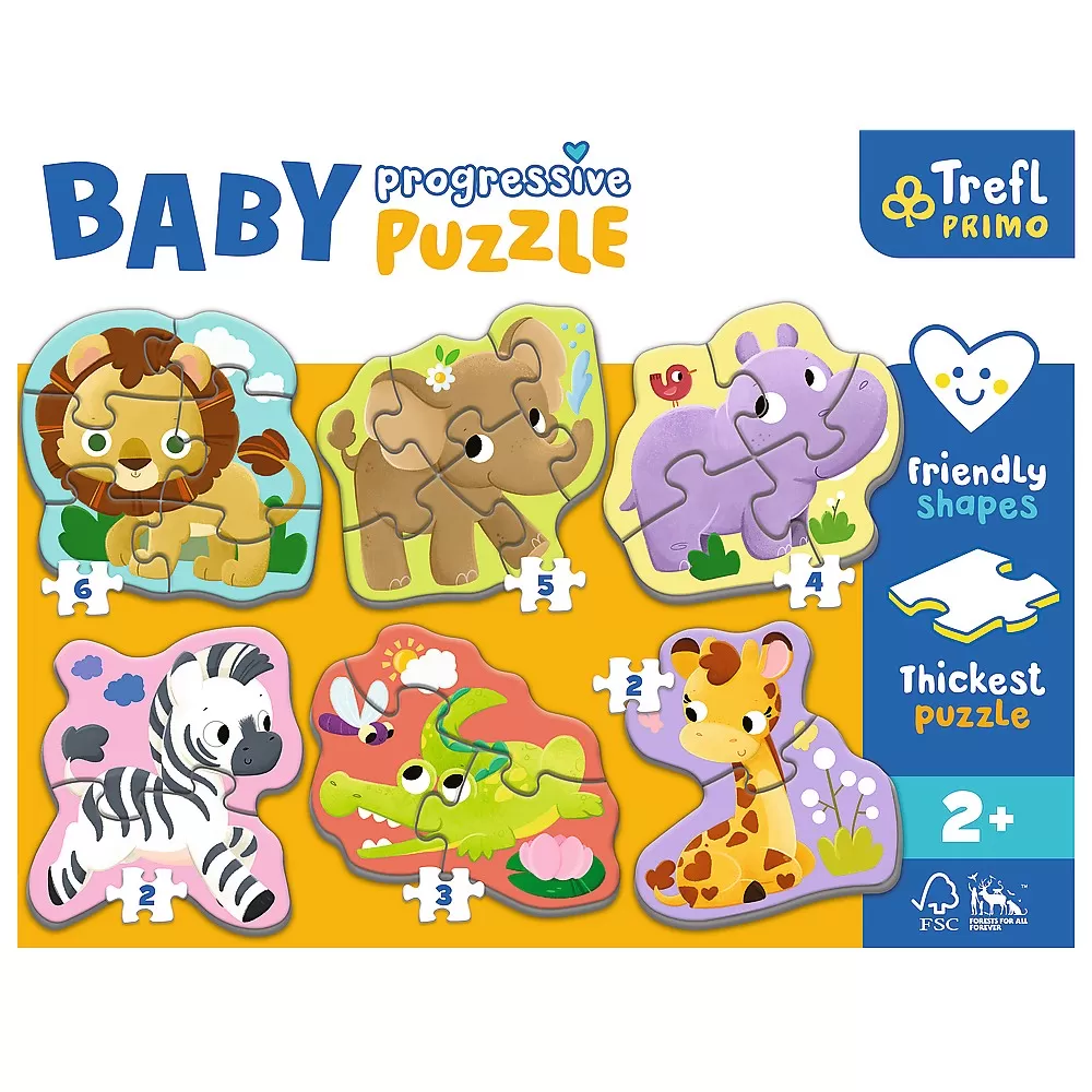 Puzzle trefl primo baby progressive safari [2]