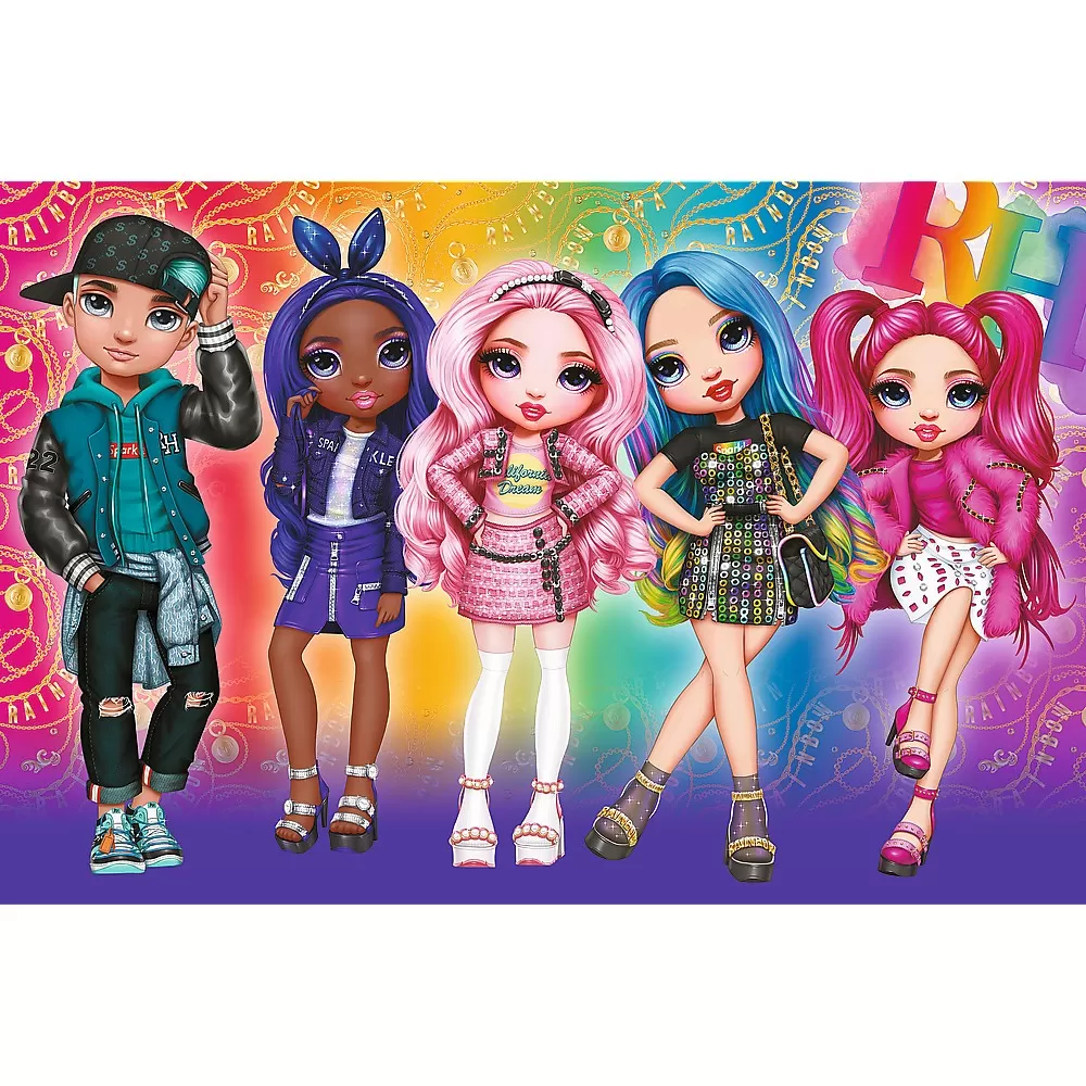 Puzzle trefl primo super shape xxl 104 rainbow high [2]