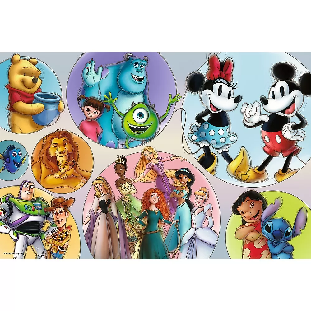 Puzzle trefl primo super shape xxl 160 disney 100 lumea disney [2]