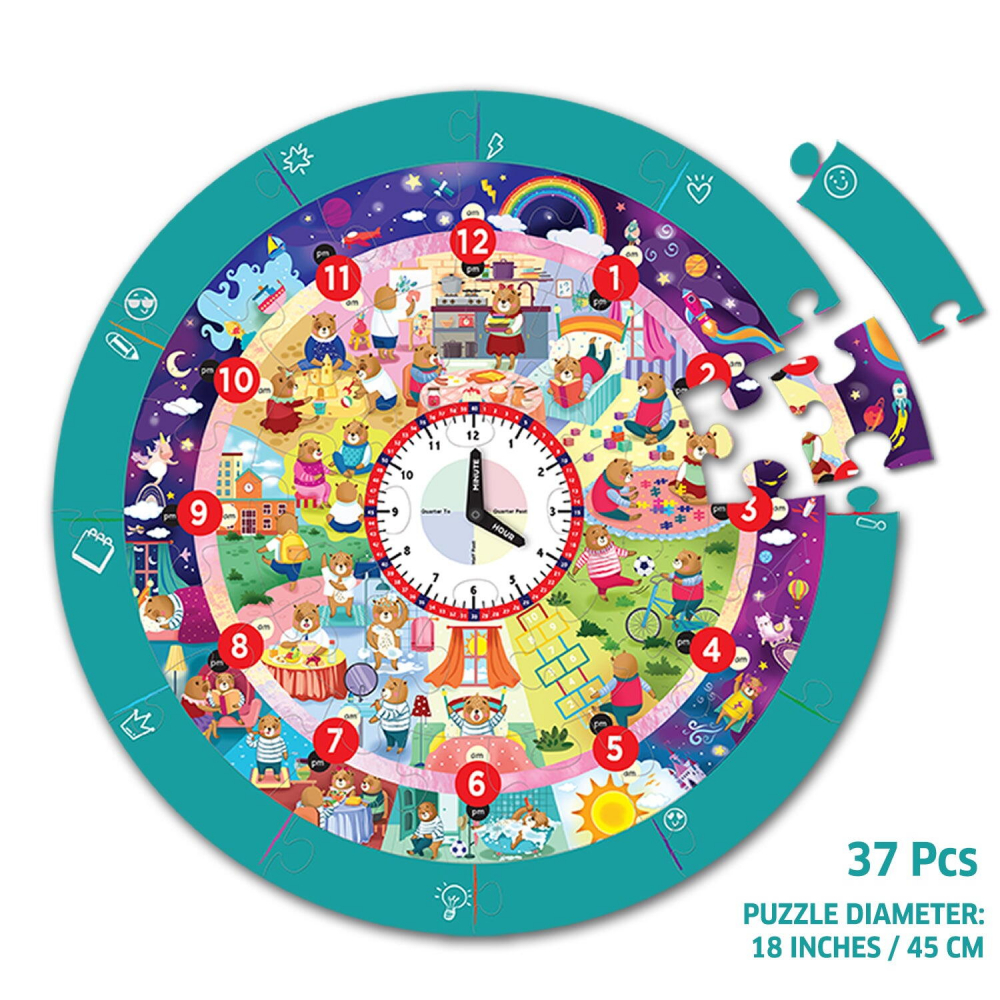 Puzzle - Ursuletul invata ceasul [2]