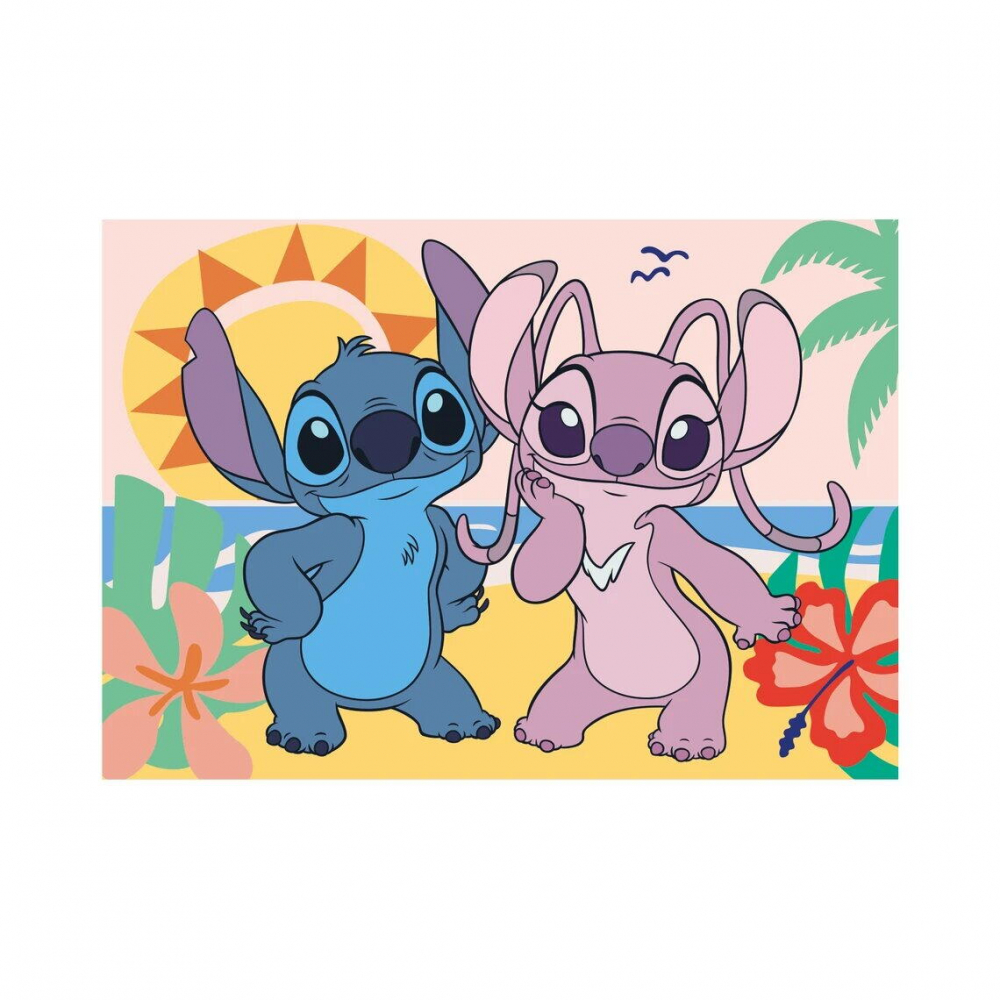 Puzzle XL - Stitch si Angel la plaja (100 piese) [3]