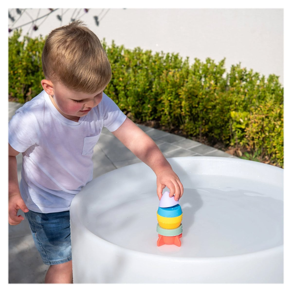 Racheta de stivuit din silicon, SiliSoft, copii varsta 0-3 ani [3]
