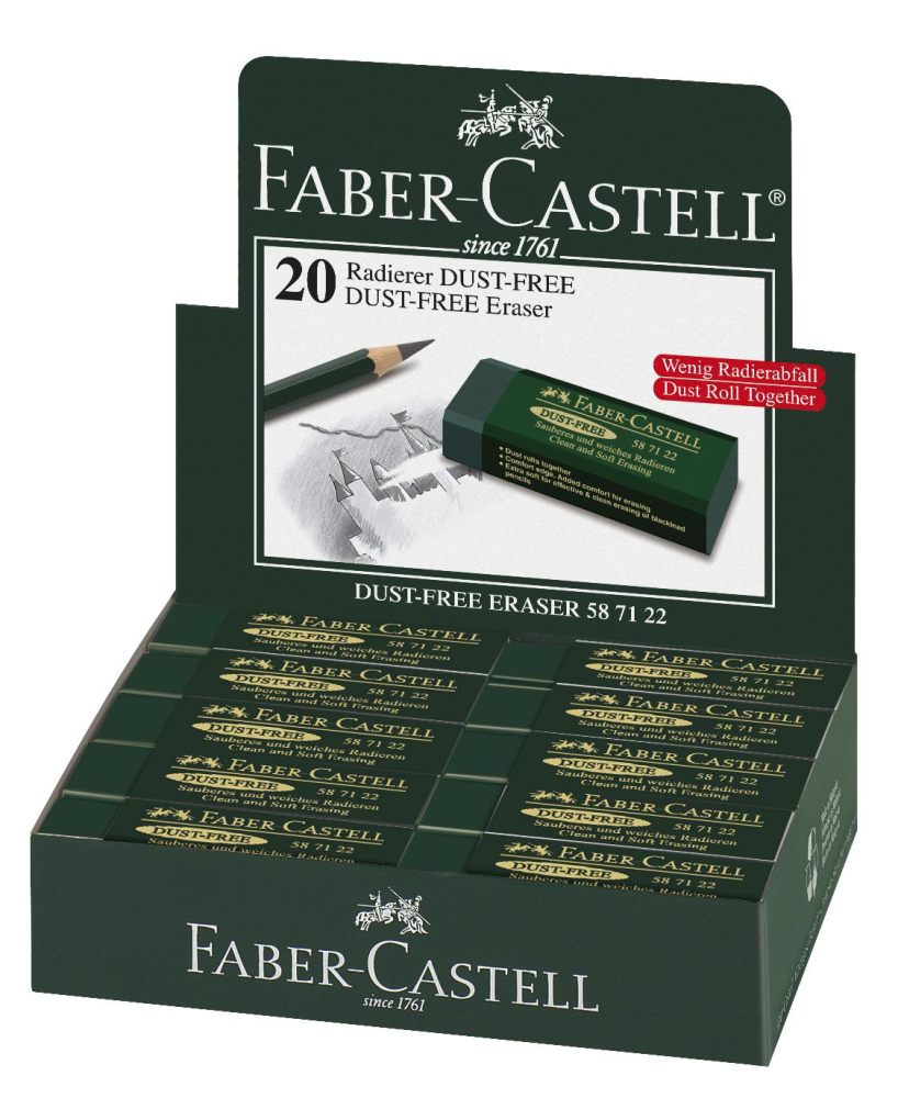 Radiera arta dust free 20 verde faber-castell [2]