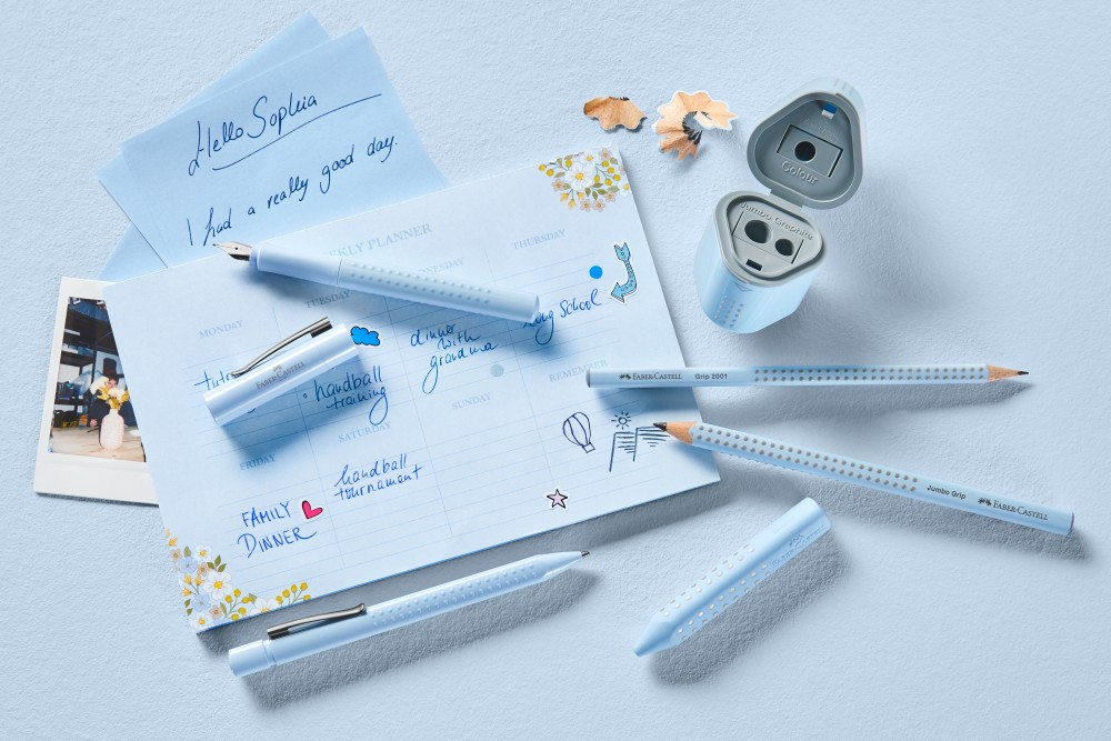 Radieră creion grip 2001 bleu sky Faber-Castell [2]