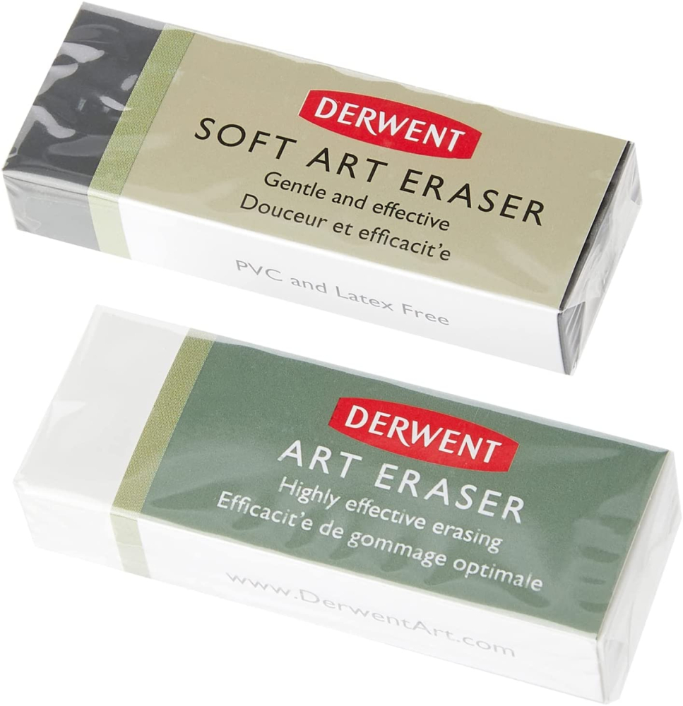 Radiera patrata alba 2/set derwent professional [2]