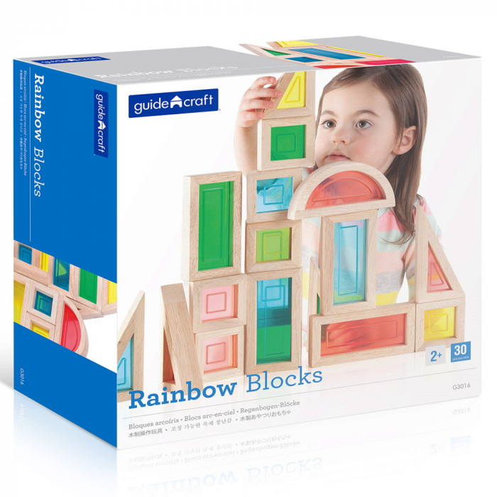 Rainbow Blocks set 30 piese, Guidecraft [5]