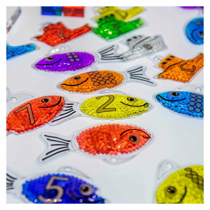 Rainbow Fish, set pestisori tactili cu gel, TickiT [5]