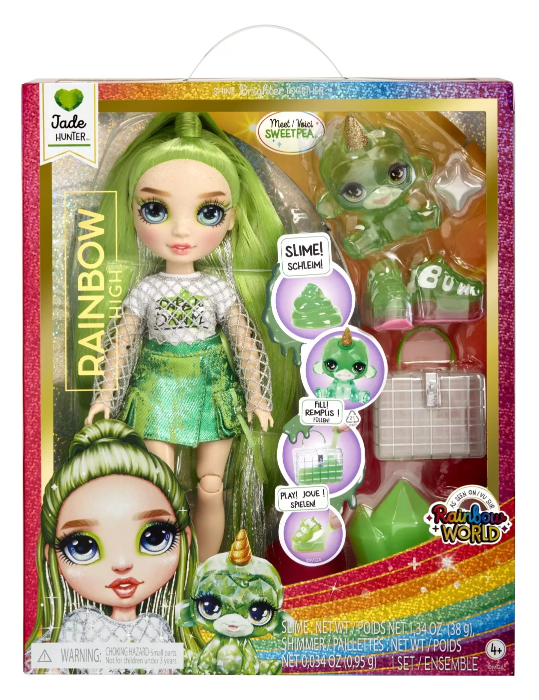 Rainbow high papusa jade hunter, varsta de la 4 ani la 10 ani [1]