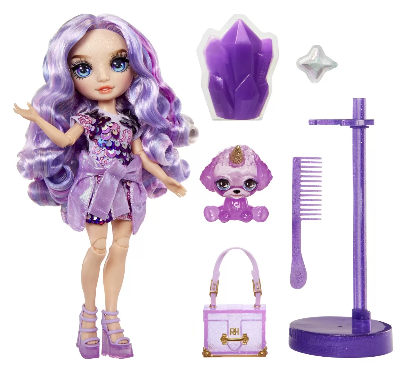 Rainbow high papusa violet willow, varsta de la 4 ani la 10 ani [2]