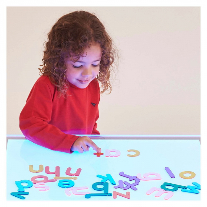 Rainbow Letters, set litere transparente, 26 buc., TickiT, 3-7 ani [2]