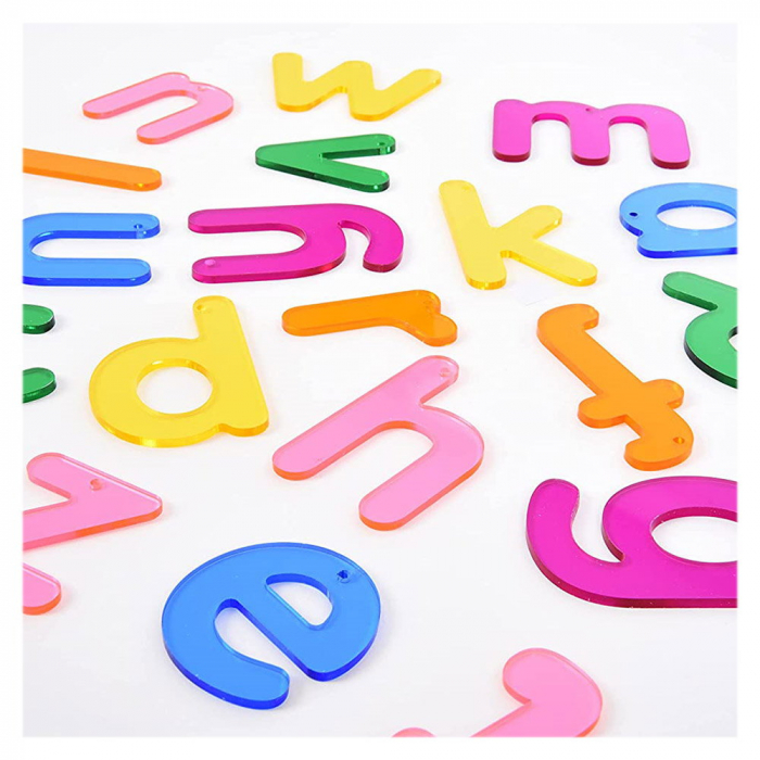 Rainbow Letters, set litere transparente, 26 buc., TickiT, 3-7 ani [3]