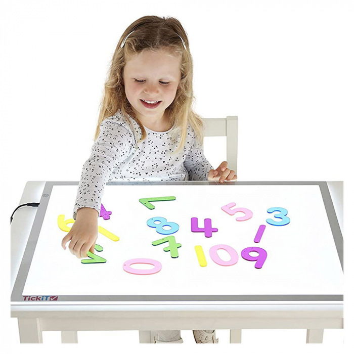 Rainbow Numbers, set numere transparente, 14 buc., TickiT, 3-7 ani [3]