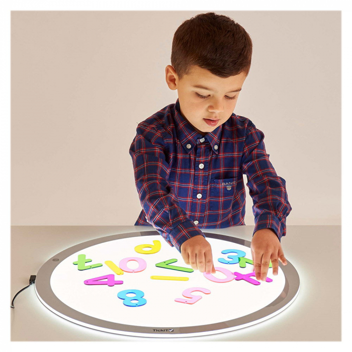 Rainbow Numbers, set numere transparente, 14 buc., TickiT, 3-7 ani [2]