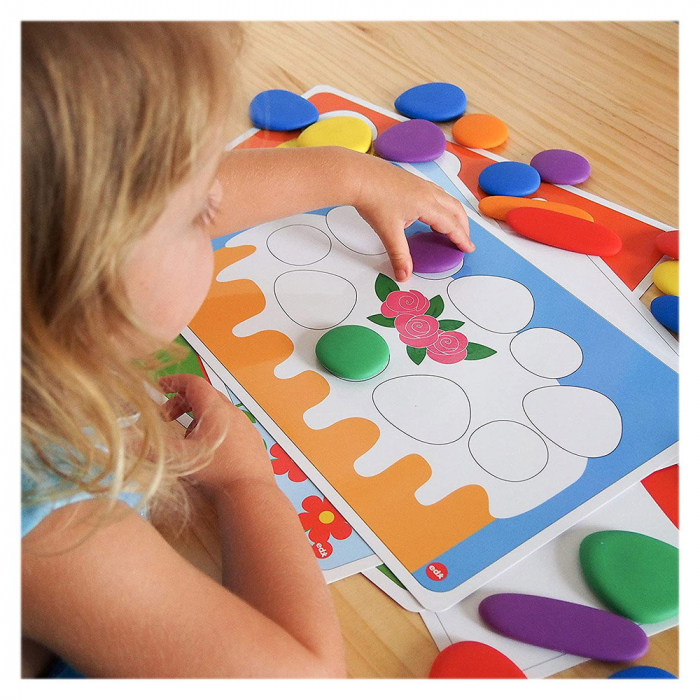Rainbow Pebbles, pietricele cu carduri de activitati, 3-7 ani [2]