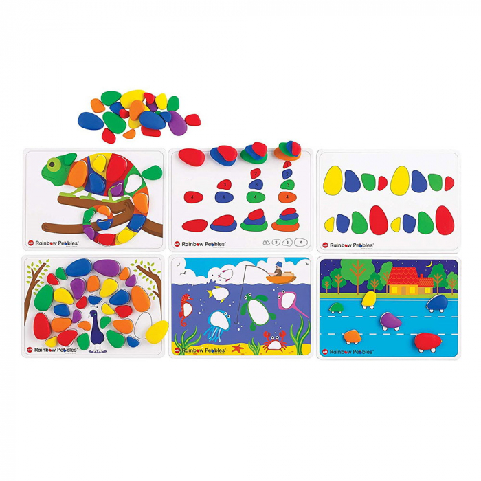 Rainbow Pebbles, pietricele cu carduri de activitati, 3-7 ani [4]