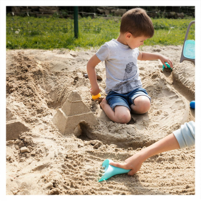 Raki, set pentru plaja si gradina, albastru, Quut Toys, 2-8 ani [3]