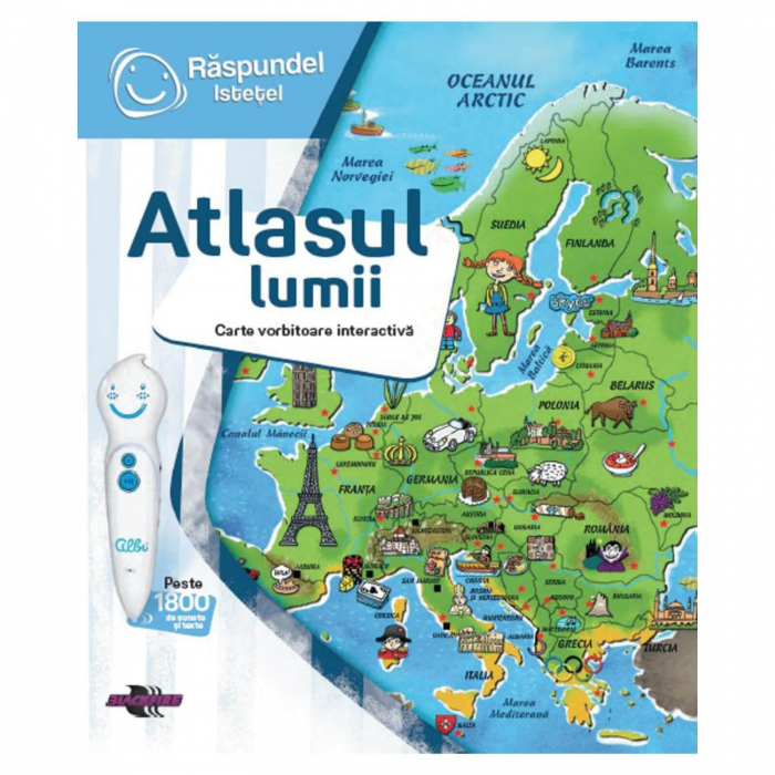 Carte vorbitoare Raspundel Istetel - Atlasul lumii [4]