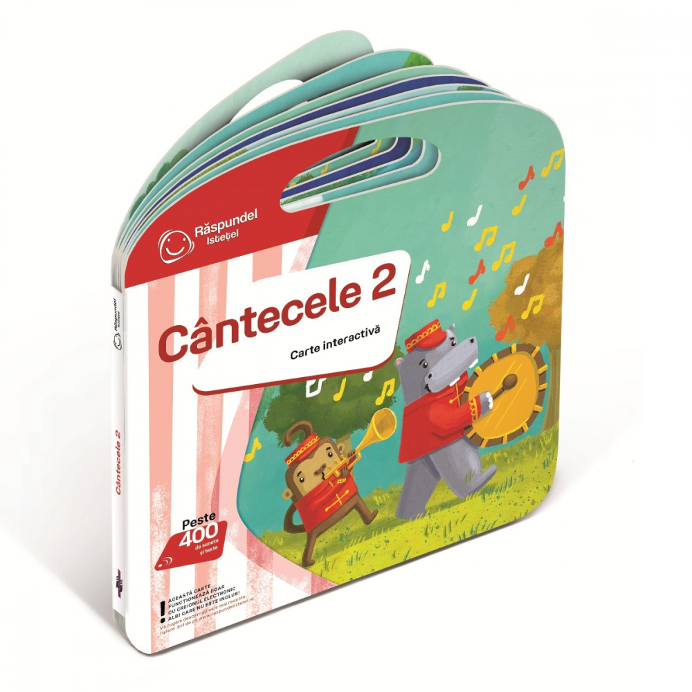 Raspundel Istetel, carte Cantecele 2 varsta 2-3 ani ,3-5ani ,5-7ani, Unisex [3]