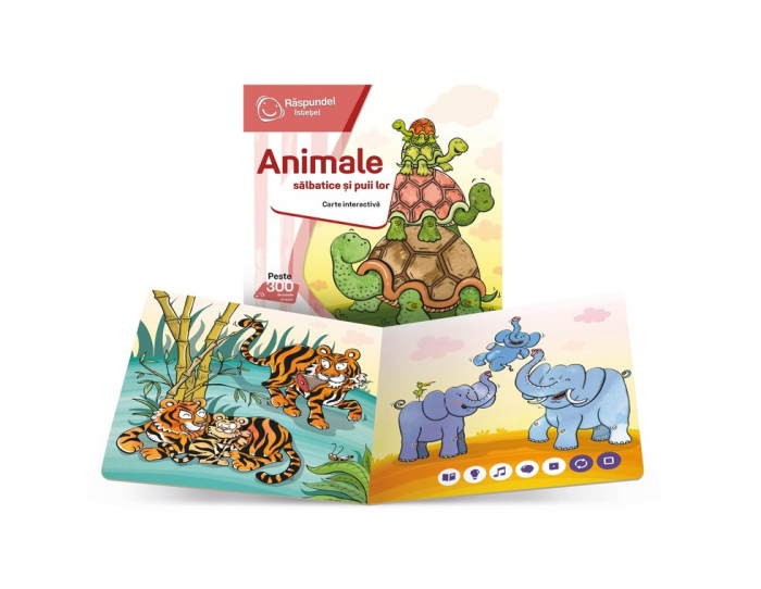 Raspundel istetel carte interactiva animalele salbatice si puii lor [3]