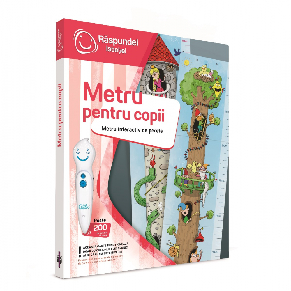 Raspundel Istetel, carte Metru pentru copii varsta 3 ani ,3-5ani ,5-7ani, Unisex [3]