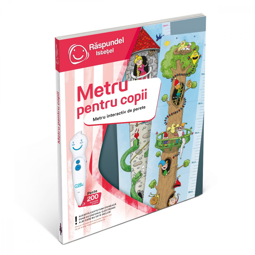 Raspundel Istetel, carte Metru pentru copii varsta 3 ani ,3-5ani ,5-7ani, Unisex [4]