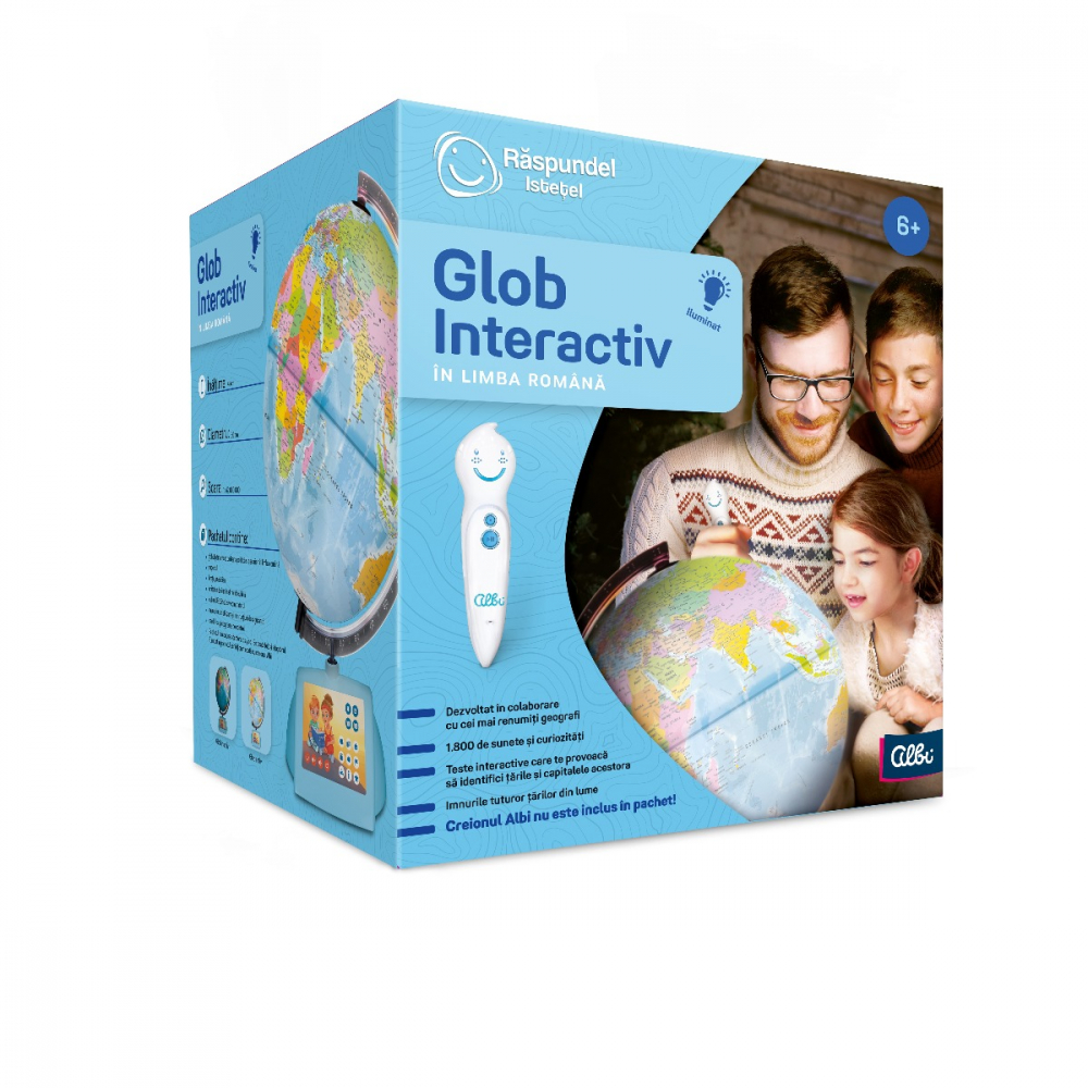 Raspundel Istetel, Glob interactiv in limba romana, versiune noua varsta 6-7 ani ,7-9 ani ,9-12 ani, Unisex [2]