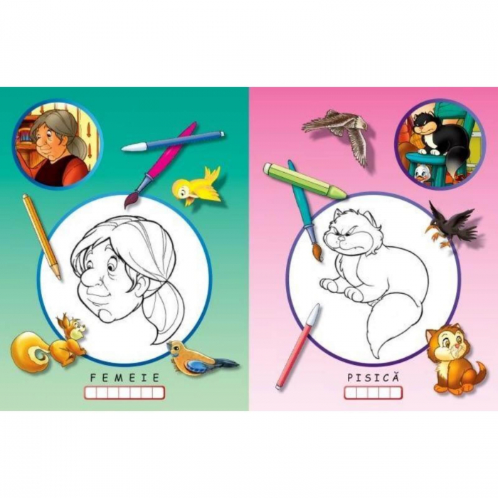 Răţuşca cea urâtă - Colorezi şi înveţi să scrii. [2]