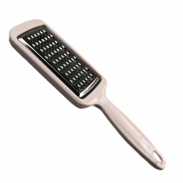 Razatoare cu maner ergonomic si agatatoare, lama inox, Roz [3]